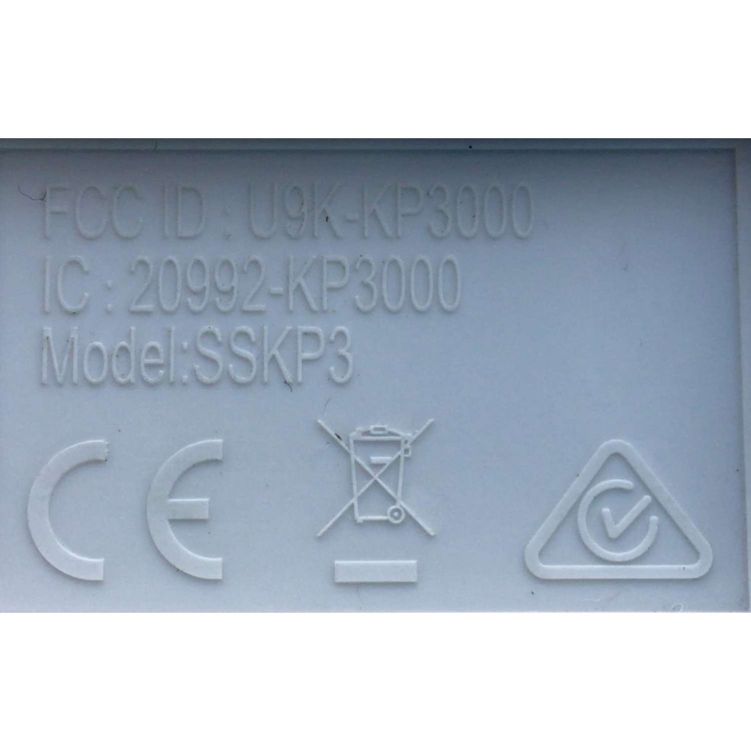 CONTROL REMOTO PARA SISTEMA DEL HOGAR SIMPLISAFE / NUMERO DE PARTE U9K-KP300 / 20992-KP300 / SSKP3 / S/N / 008E7F42 - Imagen 2